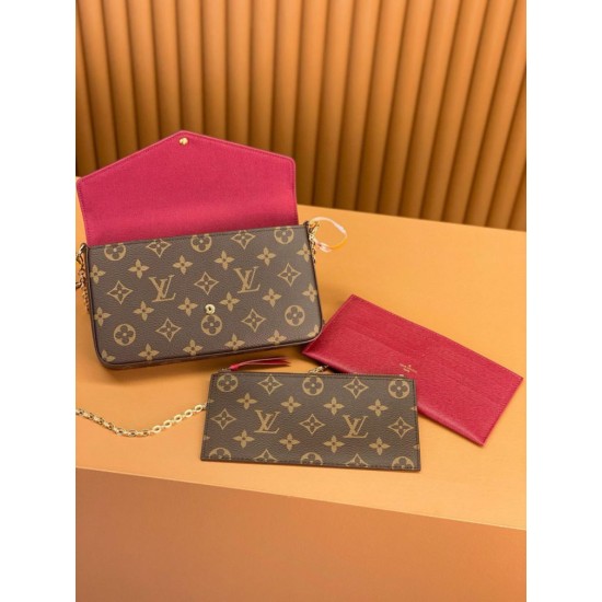 Miglior Falso Louis Vuitton Felicie Pochette Monogram Canvas M81896 Economiche Premium