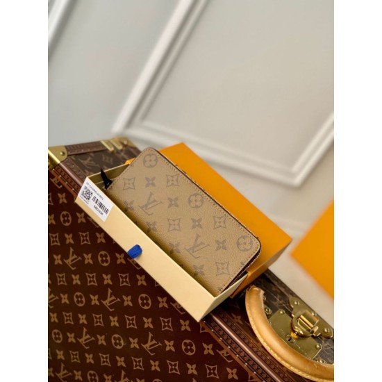 Perfette Qualità Repliche Louis Vuitton Clemence Portafoglio Monogram Reverse Canvas M82336 Imitazione
