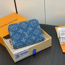 Replica perfetta Louis Vuitton Zippy Coin Purse Monogram Denim M82957 Imitazione Outlet Online