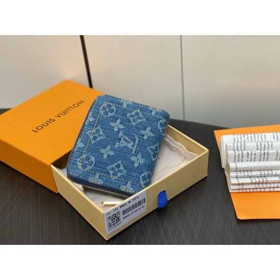 Replica perfetta Louis Vuitton Zippy Coin Purse Monogram Denim M82957 Imitazione Outlet Online