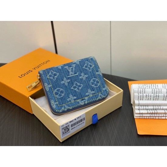 Replica perfetta Louis Vuitton Zippy Coin Purse Monogram Denim M82957 Imitazione Outlet Online