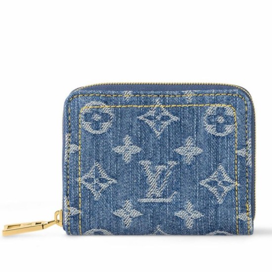 Replica perfetta Louis Vuitton Zippy Coin Purse Monogram Denim M82957 Imitazione Outlet Online