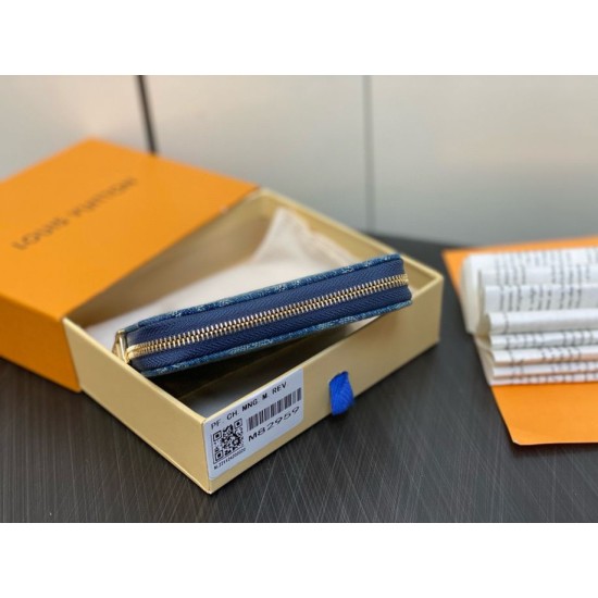 Replica perfetta Louis Vuitton Zippy Coin Purse Monogram Denim M82957 Imitazione Outlet Online