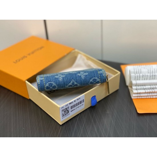 Replica perfetta Louis Vuitton Zippy Coin Purse Monogram Denim M82957 Imitazione Outlet Online