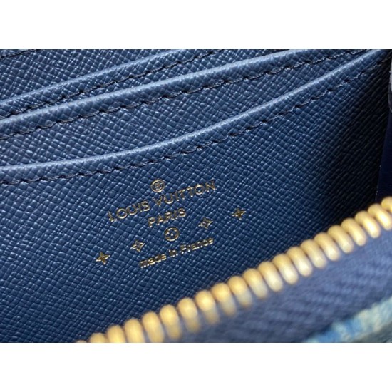 Replica perfetta Louis Vuitton Zippy Coin Purse Monogram Denim M82957 Imitazione Outlet Online