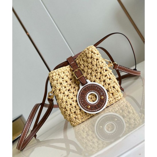 Louis Vuitton Noe Purse Borsa Raffia Naturale M83521 Replica originale di alta qualità Perfette Qualità Repliche Louis Vuitton Noe Purse Borsa Raffia Naturale M83521 Imitazione