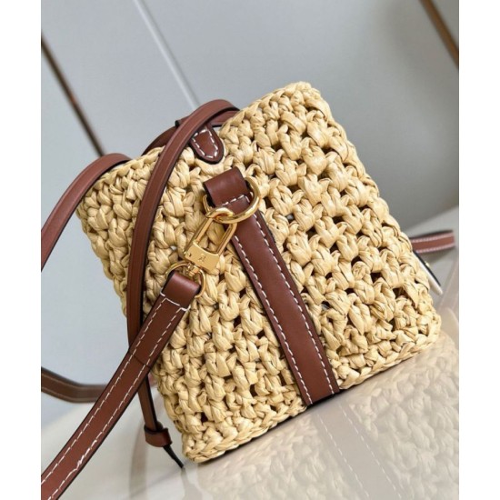 Louis Vuitton Noe Purse Borsa Raffia Naturale M83521 Replica originale di alta qualità Perfette Qualità Repliche Louis Vuitton Noe Purse Borsa Raffia Naturale M83521 Imitazione