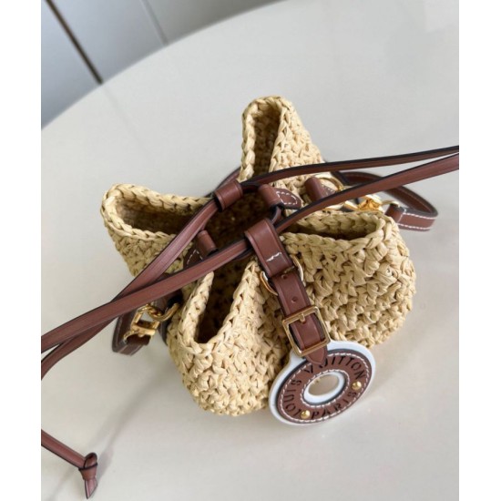 Louis Vuitton Noe Purse Borsa Raffia Naturale M83521 Replica originale di alta qualità Perfette Qualità Repliche Louis Vuitton Noe Purse Borsa Raffia Naturale M83521 Imitazione