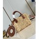 Replica perfetta Louis Vuitton Nano Speedy Borsa Raffia Naturale M83525 Imitazione Outlet Online