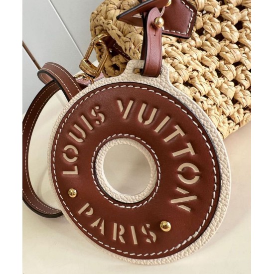 Replica perfetta Louis Vuitton Nano Speedy Borsa Raffia Naturale M83525 Imitazione Outlet Online