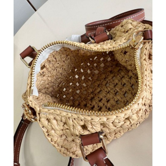 Replica perfetta Louis Vuitton Nano Speedy Borsa Raffia Naturale M83525 Imitazione Outlet Online