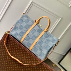 Migliore Repliche Louis Vuitton Keepall Bandouliere 50 Borsa Damier Denim 3D Tela N40739 Economiche Outlet Online