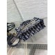 Migliore Repliche Borsa Dior Mini Book Tote con tracolla Ricamo Dior Oblique blu Economiche Outlet Online