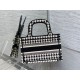 Miglior Falso Borsa tote Dior Mini Book Micro ricamo pied de poule Economiche Premium