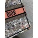 Replica perfetta Borsa tote Dior media con libro Farfalla intorno al mondo ricamato Imitazione Outlet Online