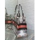 Replica perfetta Borsa tote Dior media con libro Farfalla intorno al mondo ricamato Imitazione Outlet Online