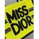 Miglior Falso Borsa Dior Media Book Tote Bag Giallo e Blu Miss Dior Graffiti Embroidery Economiche Premium