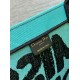Miglior Falso Borsa Dior Media Book Tote Bag Giallo e Blu Miss Dior Graffiti Embroidery Economiche Premium