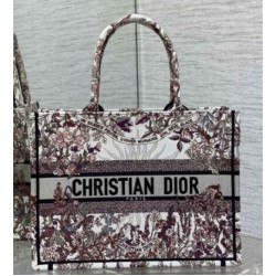 Perfette Qualità Repliche Borsa tote media Dior Book Ricamo Dior 4 Saisons Hiver Soleil Imitazione
