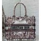 Perfette Qualità Repliche Borsa tote media Dior Book Ricamo Dior 4 Saisons Hiver Soleil Imitazione