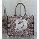 Perfette Qualità Repliche Borsa tote media Dior Book Ricamo Dior 4 Saisons Hiver Soleil Imitazione