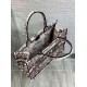 Perfette Qualità Repliche Borsa tote media Dior Book Ricamo Dior 4 Saisons Hiver Soleil Imitazione