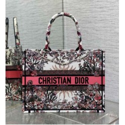 Migliore Repliche Borsa tote media Dior Book Ricamo Dior 4 Saisons Printemps Soleil Economiche Outlet Online