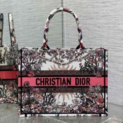 Migliore Repliche Borsa tote media Dior Book Ricamo Dior 4 Saisons Printemps Soleil Economiche Outlet Online
