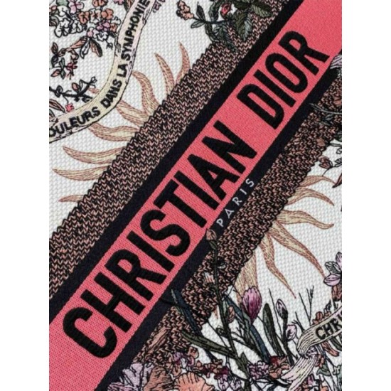 Migliore Repliche Borsa tote media Dior Book Ricamo Dior 4 Saisons Printemps Soleil Economiche Outlet Online