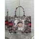 Migliore Repliche Borsa tote media Dior Book Ricamo Dior 4 Saisons Printemps Soleil Economiche Outlet Online