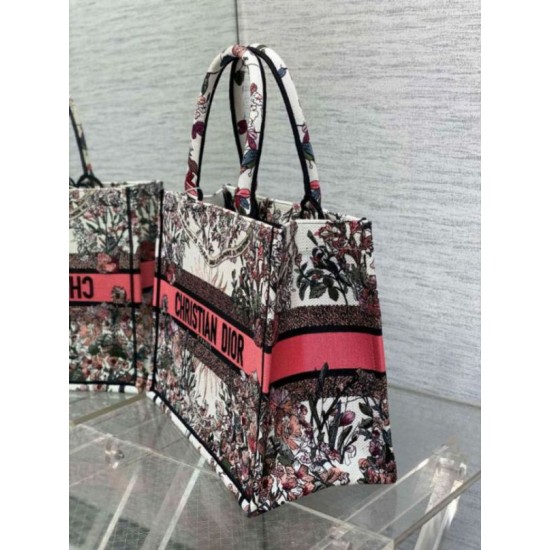 Migliore Repliche Borsa tote media Dior Book Ricamo Dior 4 Saisons Printemps Soleil Economiche Outlet Online
