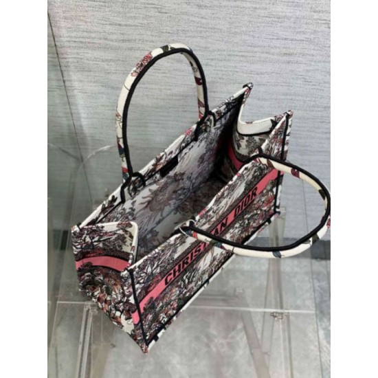 Migliore Repliche Borsa tote media Dior Book Ricamo Dior 4 Saisons Printemps Soleil Economiche Outlet Online