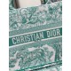 Migliore Repliche Borsa Dior media Dioriviera Book Tote Aquamarina Ricamo Toile de Jouy Economiche Outlet Online