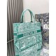 Migliore Repliche Borsa Dior media Dioriviera Book Tote Aquamarina Ricamo Toile de Jouy Economiche Outlet Online
