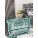 Migliore Repliche Borsa Dior media Dioriviera Book Tote Aquamarina Ricamo Toile de Jouy Economiche Outlet Online