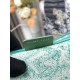 Migliore Repliche Borsa Dior media Dioriviera Book Tote Aquamarina Ricamo Toile de Jouy Economiche Outlet Online