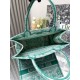 Migliore Repliche Borsa Dior media Dioriviera Book Tote Aquamarina Ricamo Toile de Jouy Economiche Outlet Online