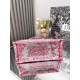Migliore Repliche Dior Medium Dioriviera Book Tote Pink Toile de Jouy Embroidery Economiche Outlet Online