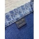 Replica perfetta Borsa Dior grande Book Tote Blue Denim Oblique Jacquard Imitazione Outlet Online