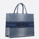 Replica perfetta Borsa Dior grande Book Tote Blue Denim Oblique Jacquard Imitazione Outlet Online