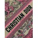 Migliore Repliche Borsa Dior grande Dioriviera Book Tote in rafia con ricamo Toile de Jouy Sauvage rosa Economiche Outlet Online