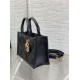 Replica perfetta Dior Mini Book Tote Bag con Tracolla Nera Macrocannage Pelle di Vitello Imitazione Outlet Online