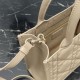 Replica perfetta Borsa Dior piccola book tote con tracolla Pelle di vitello macrocannage beige Imitazione Outlet Online