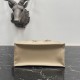 Replica perfetta Borsa Dior piccola book tote con tracolla Pelle di vitello macrocannage beige Imitazione Outlet Online
