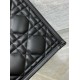 Migliore Repliche Borsa Dior piccola book tote con tracolla Pelle di vitello macrocannage nera Economiche Outlet Online