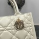 Miglior Falso Borsa Dior piccola book tote con tracolla Pelle di vitello macrocannage bianca Economiche Premium