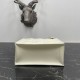 Miglior Falso Borsa Dior piccola book tote con tracolla Pelle di vitello macrocannage bianca Economiche Premium