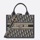 Miglior Falso Borsa tote Dior piccola per libri con tracolla in tela blu Dior Oblique Economiche Premium