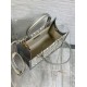 Migliore Repliche Borsa Dior piccola Book Tote con tracolla Tela Dior Oblique grigia Economiche Outlet Online