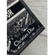 Replica perfetta Borsa Dior piccola Book Tote con tracolla Ricamo Plan de Paris e pelle di vitello nera Imitazione Outlet Online